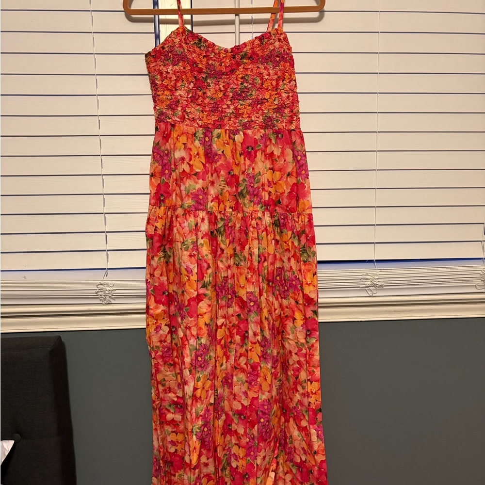 Skies Are Blue Vibrant Floral Maxi Dress